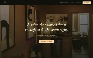 Patina Salon website